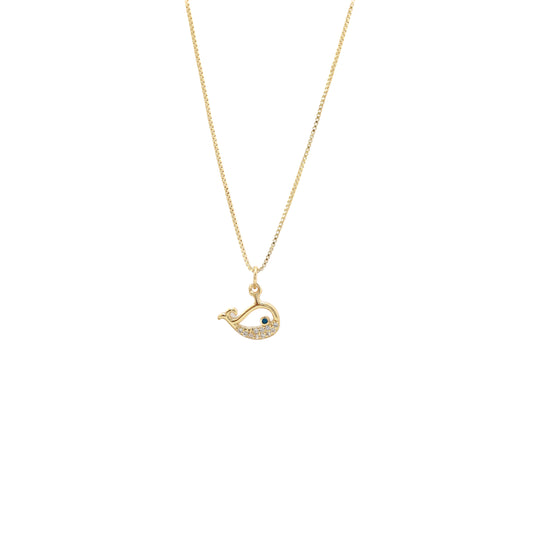 Fine necklace whale