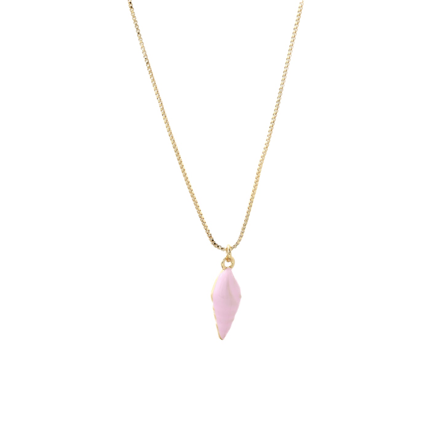 Fine necklace pink