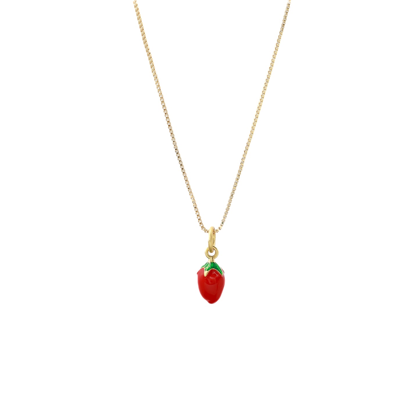 Fine necklace strawberry