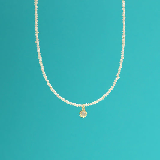 Sun pearl necklace