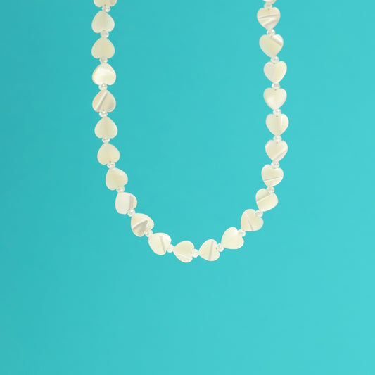 HEART pearl necklace